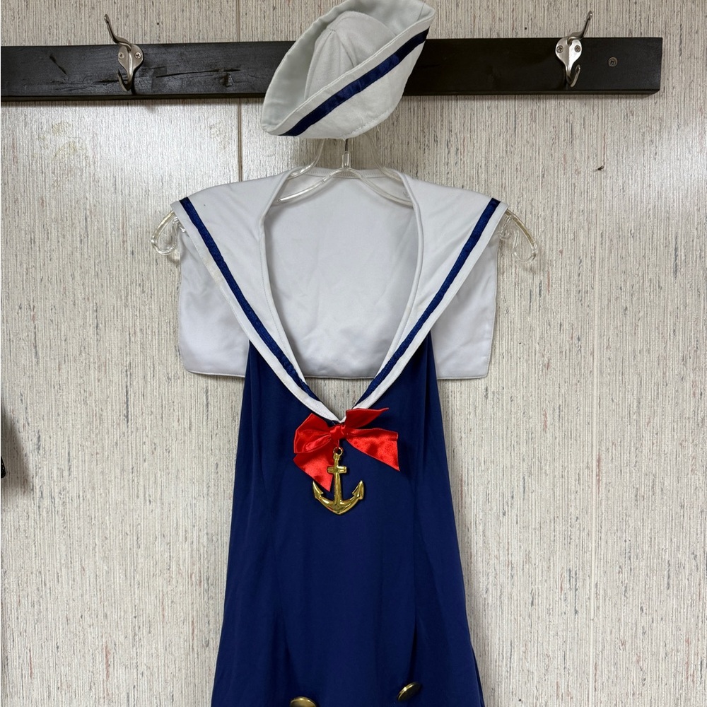 Leg Avenue Navy and White Sailor Costume